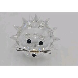 Swarovski Crystal Figurine Hedgehog Porcupine Whiskers Large Retired